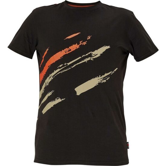 Tričko MAAS černá/oranžová L