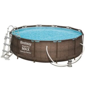Bazén STEEL PRO MAX 3.66 x 1.00 m s filtrací vzor ratan