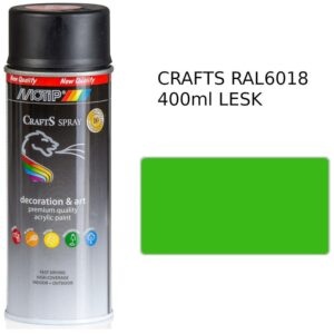 Sprej Crafts zelená RAL6018 400ml